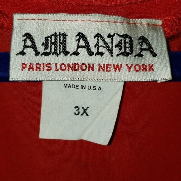 Amanda 3X Shimmery Red Fringe Cardigan Sweater - Picture 4 of 7